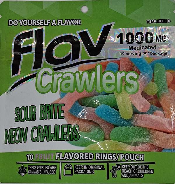 Flav Crawlers 1000mg Gummies - NJ Discount Cannabis Club